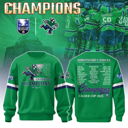 Abbotsford Canucks AHL Champions Cup 2025 Sweatshirt Limited