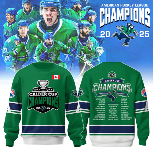 Abbotsford Canucks AHL Champions Cup 2025 Sweatshirt Limited