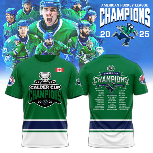 Abbotsford Canucks AHL Champions Cup 2025 Tshirt Limited