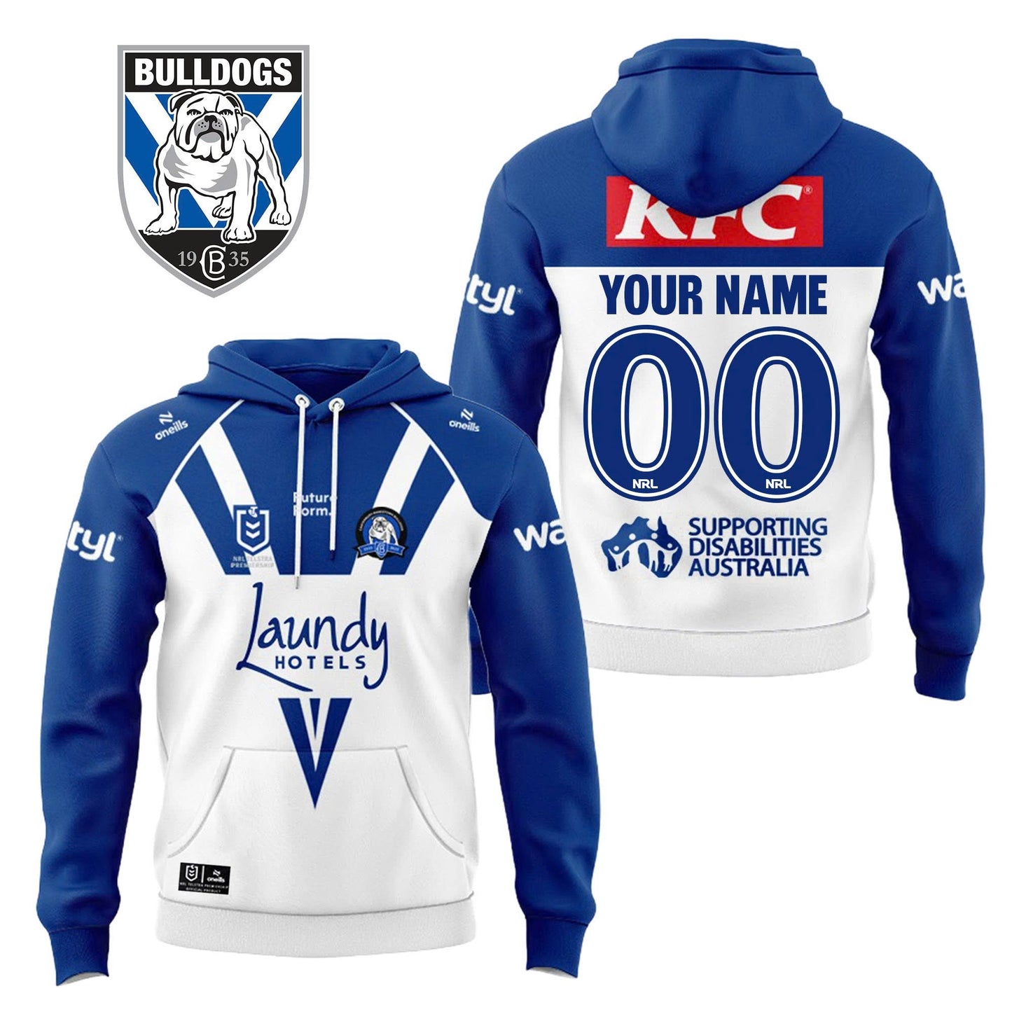 Canterbury Bulldogs 2025 Personalized Limited 2025 Hoodie