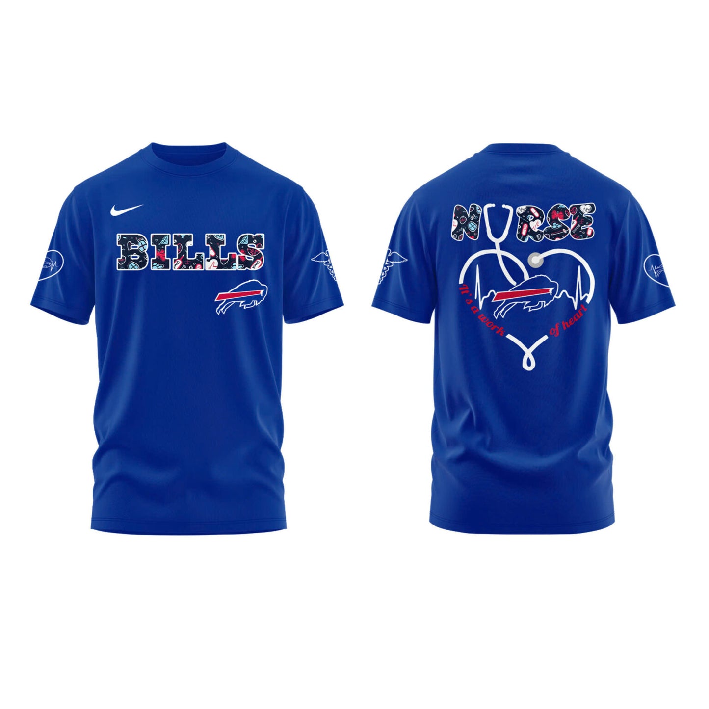Buffalo Bills NURSES NIGHT Combo Tshirt